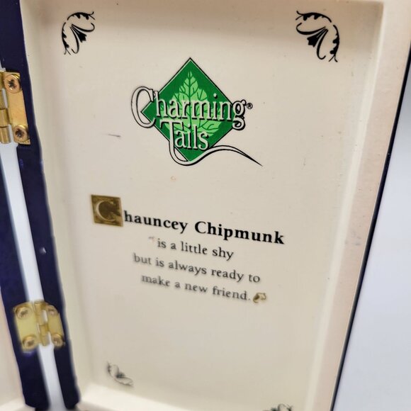 Charming Tails Library Character Figurine Chauncey Chipmunk 98/569 - Picture 3 of 6